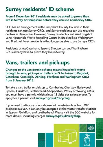  - Changes to Recycling Centres (2)